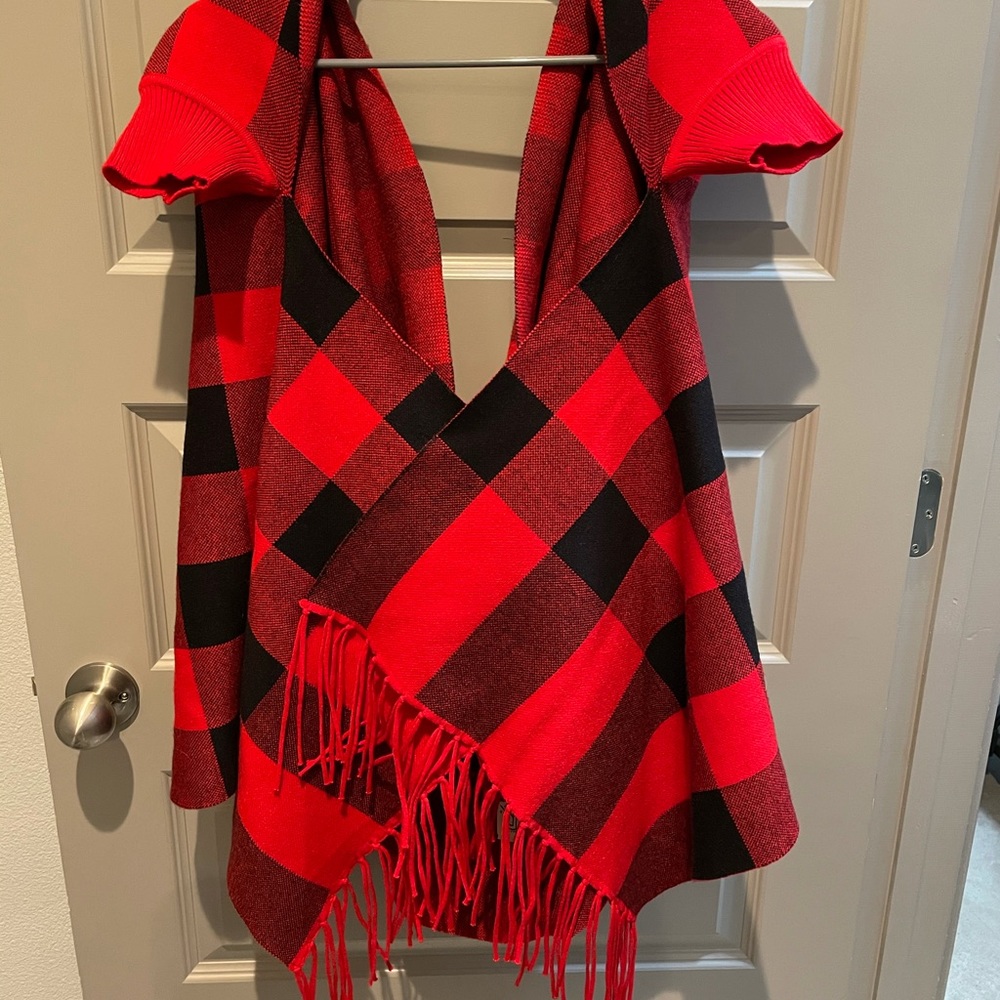 Buffalo check wrap adult woman LIKE NEW